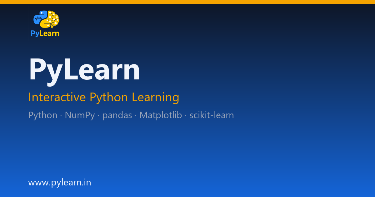 PyLearn — Interactive Python Learning